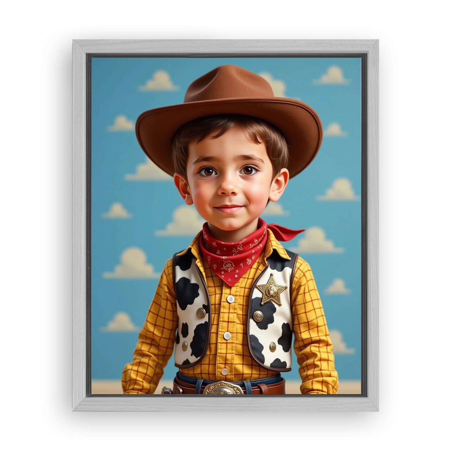 Save 33% When You Add A Frame To Your 16x20 'The Wild West Kid' Canvas Now