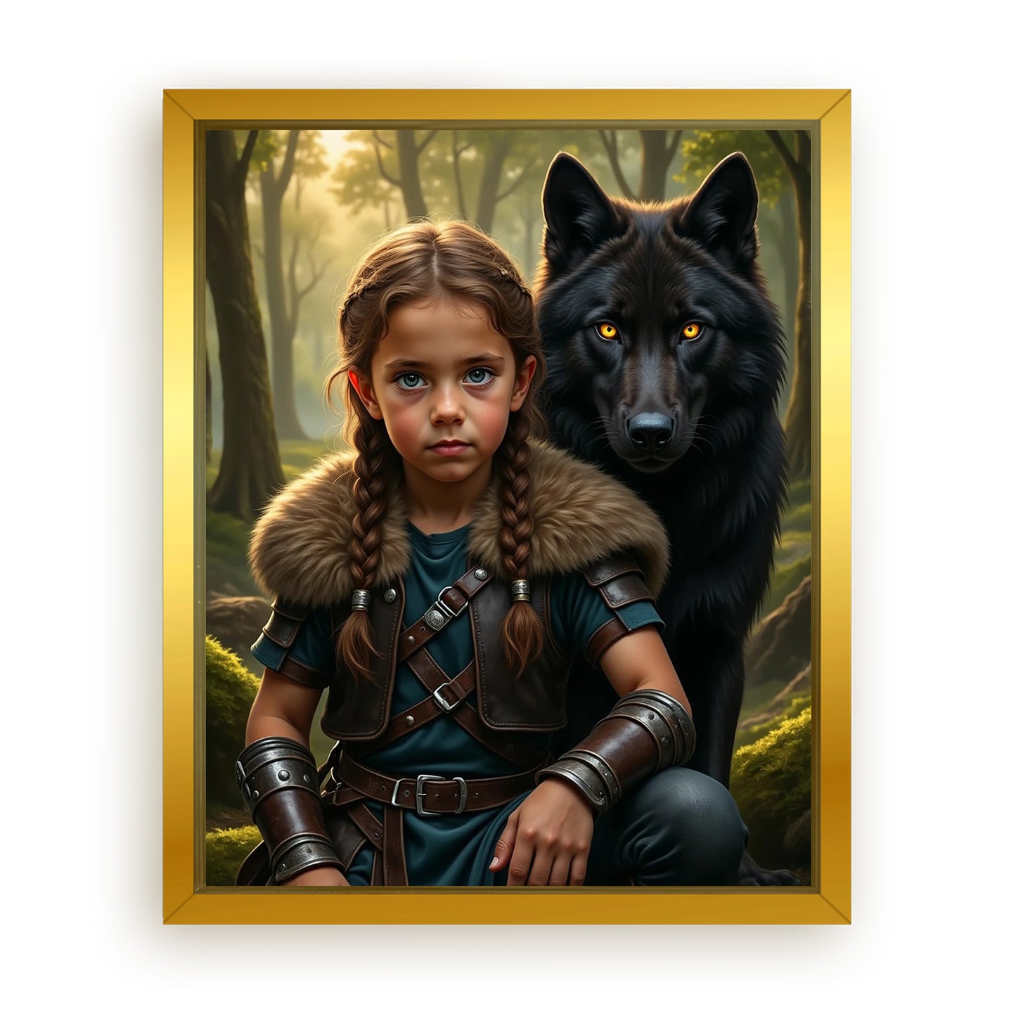 Save 33% When You Add A Frame To Your 16x20 'The Beast Brother' Canvas Now