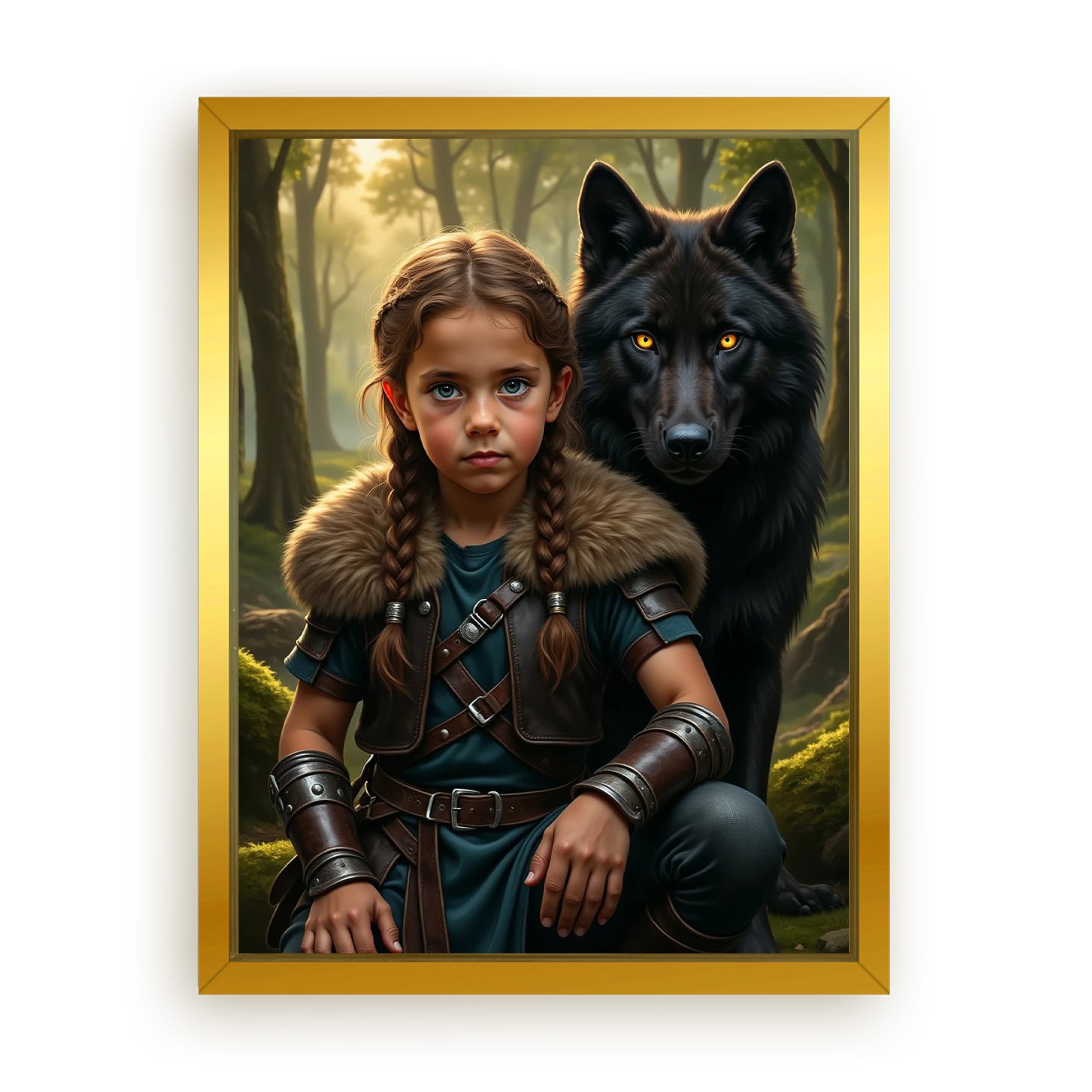 Save 33% When You Add A Frame To Your 18x24 'The Beast Brother' Canvas Now