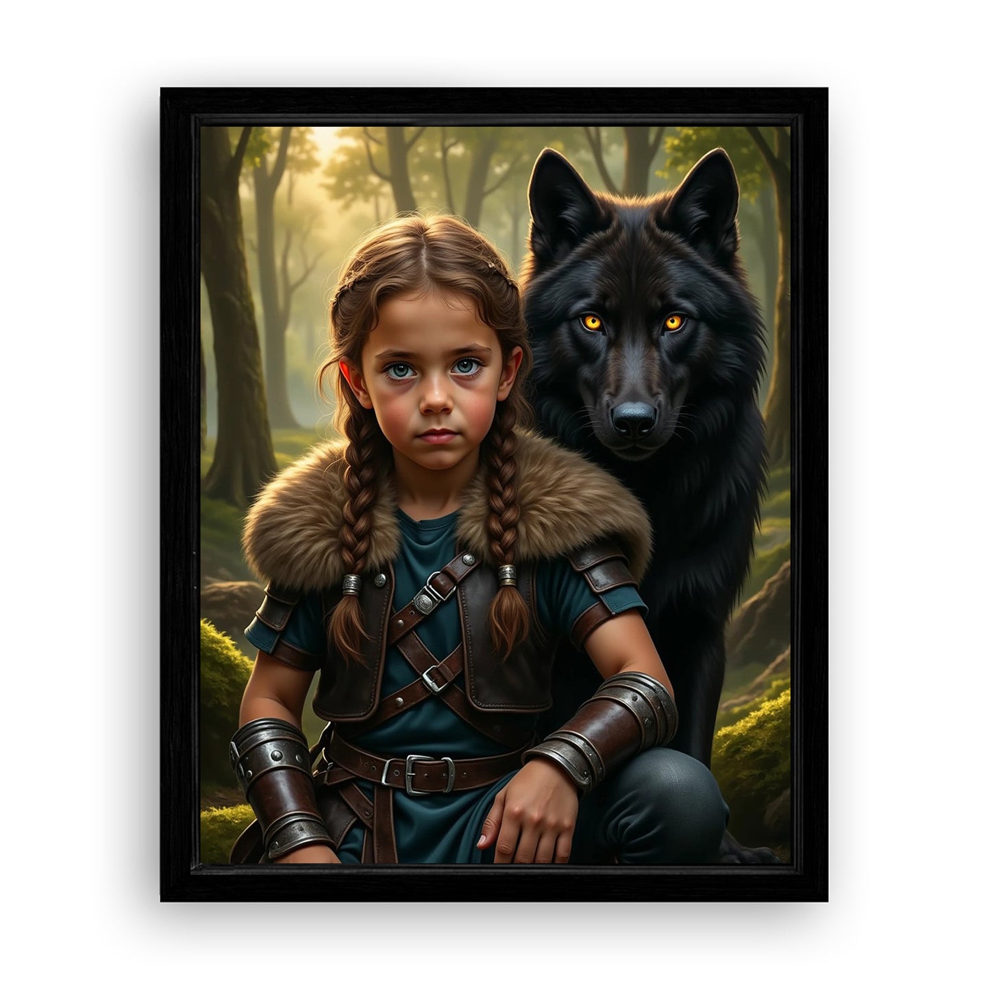 Save 33% When You Add A Frame To Your 10x08 'The Beast Brother' Canvas Now