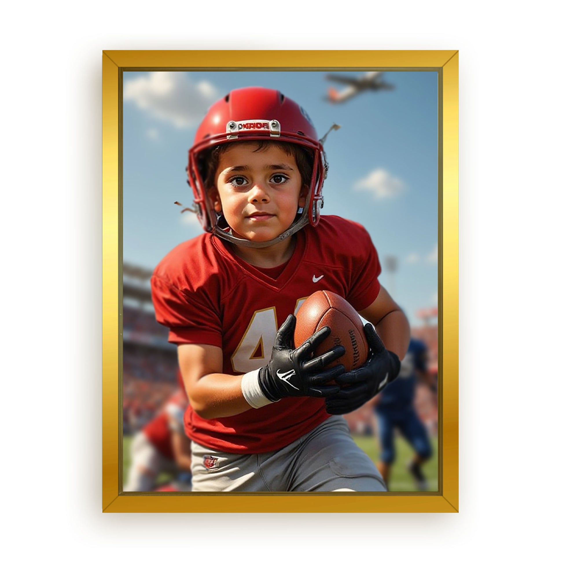 Save 33% When You Add A Frame To Your 18x24 'The NFL Player' Canvas Now