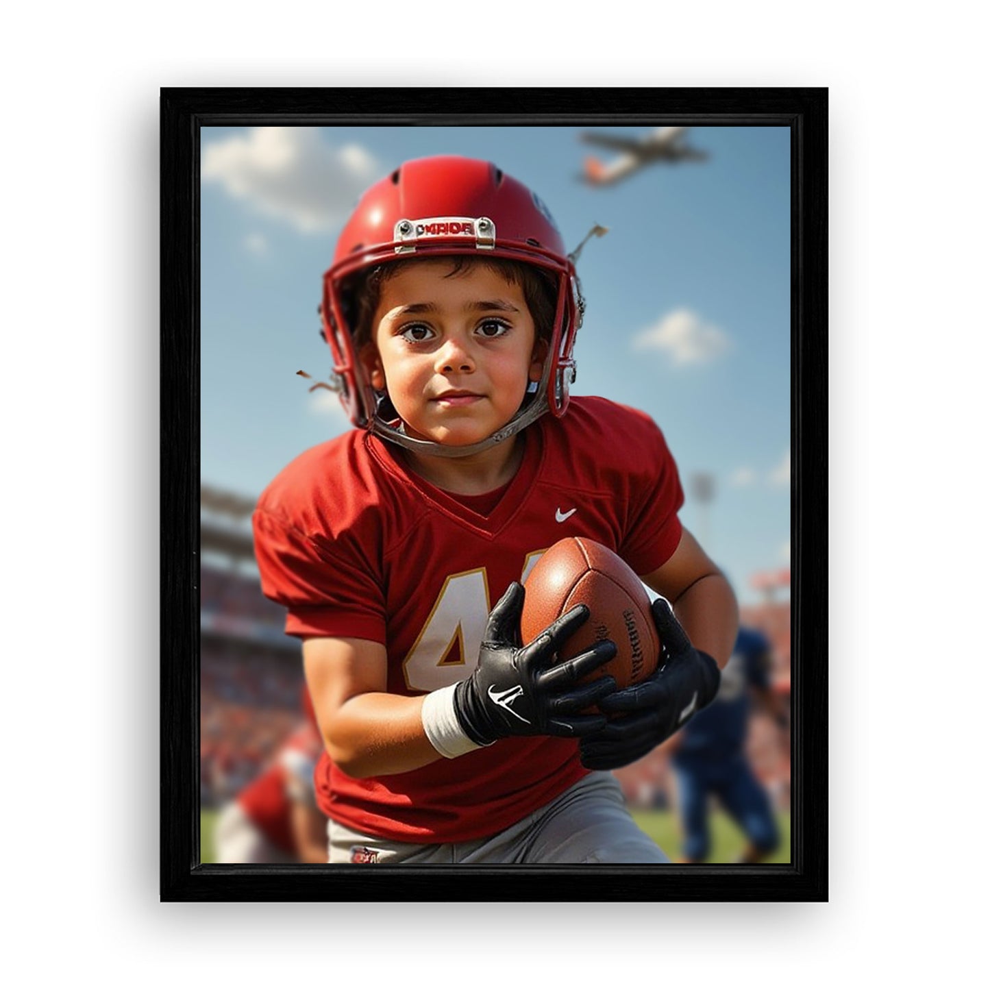 Save 33% When You Add A Frame To Your 16x20 'The NFL Player' Canvas Now