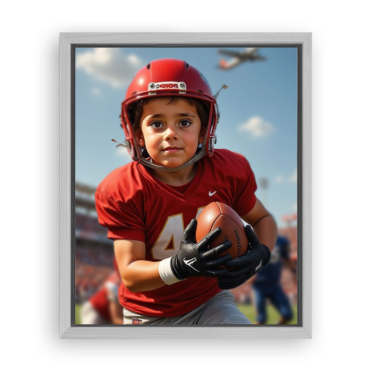 Save 33% When You Add A Frame To Your 16x20 'The NFL Player' Canvas Now
