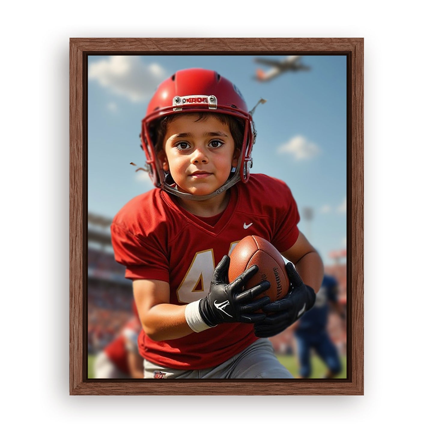 Save 33% When You Add A Frame To Your 16x20 'The NFL Player' Canvas Now