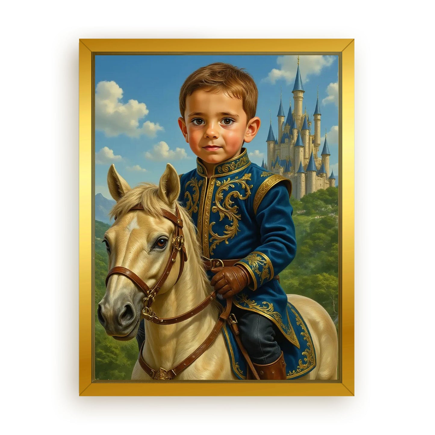 Save 33% When You Add A Frame To Your 18x24 'The Castle Prince' Canvas Now
