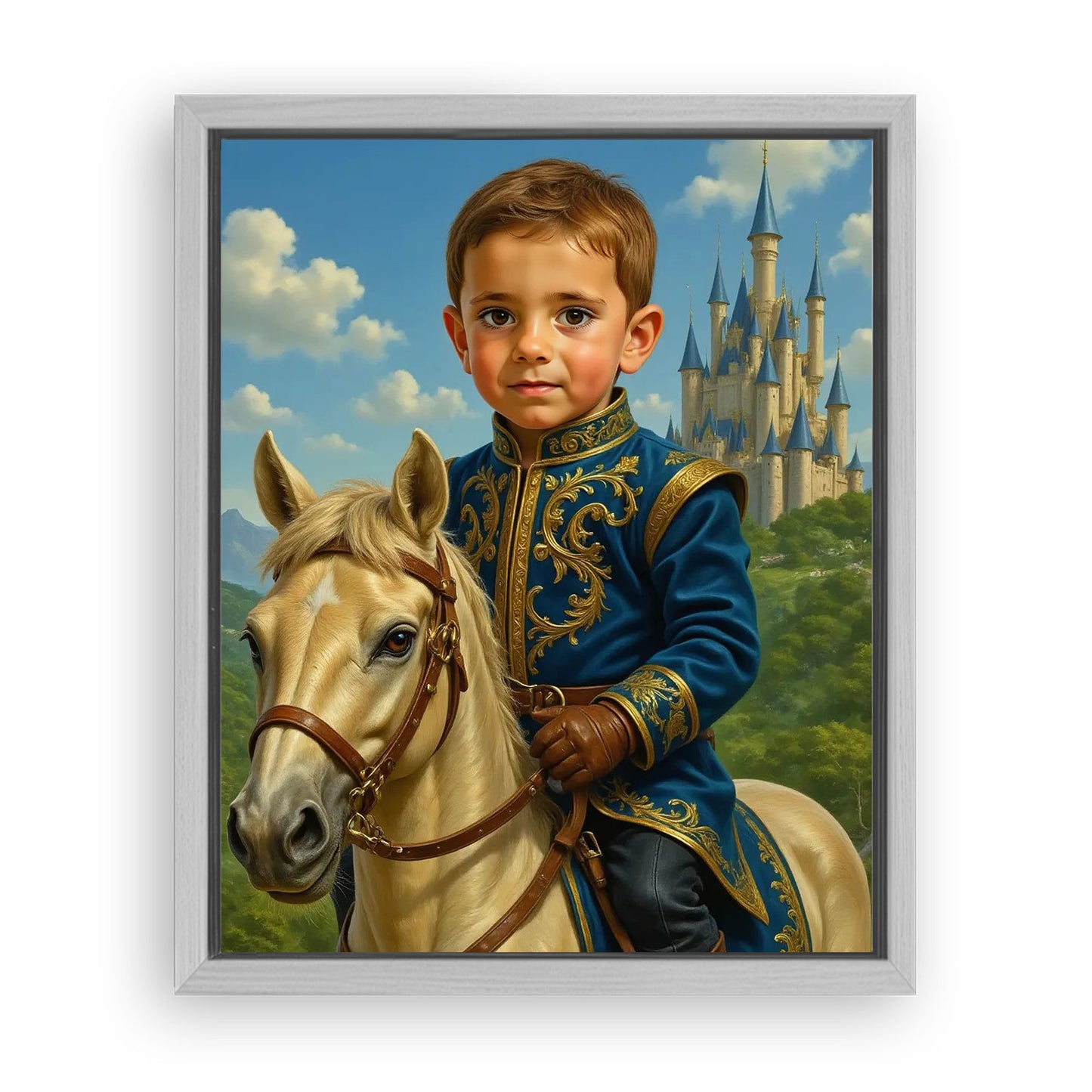Save 33% When You Add A Frame To Your 16x20 'The Castle Prince' Canvas Now