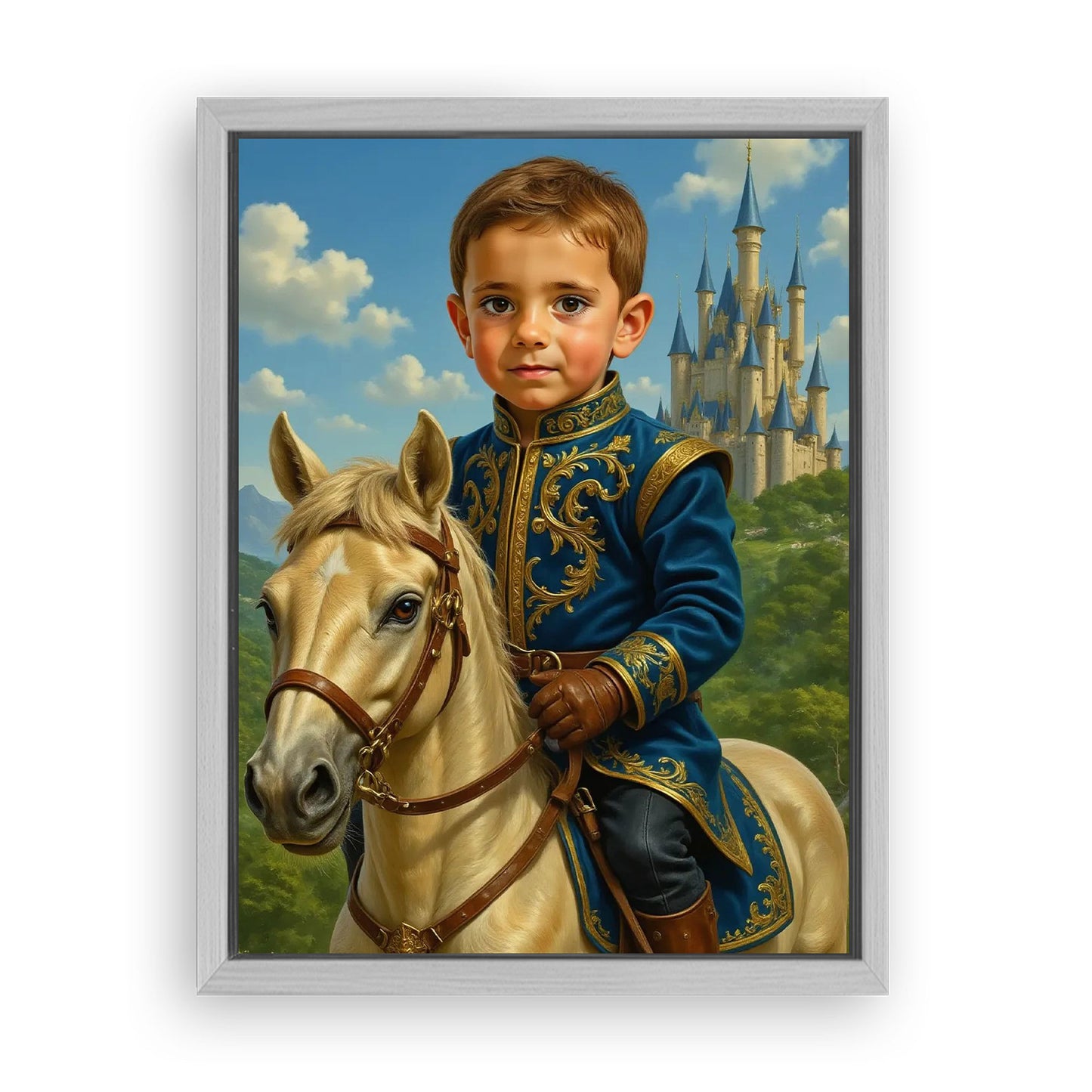 Save 33% When You Add A Frame To Your 18x24 'The Castle Prince' Canvas Now
