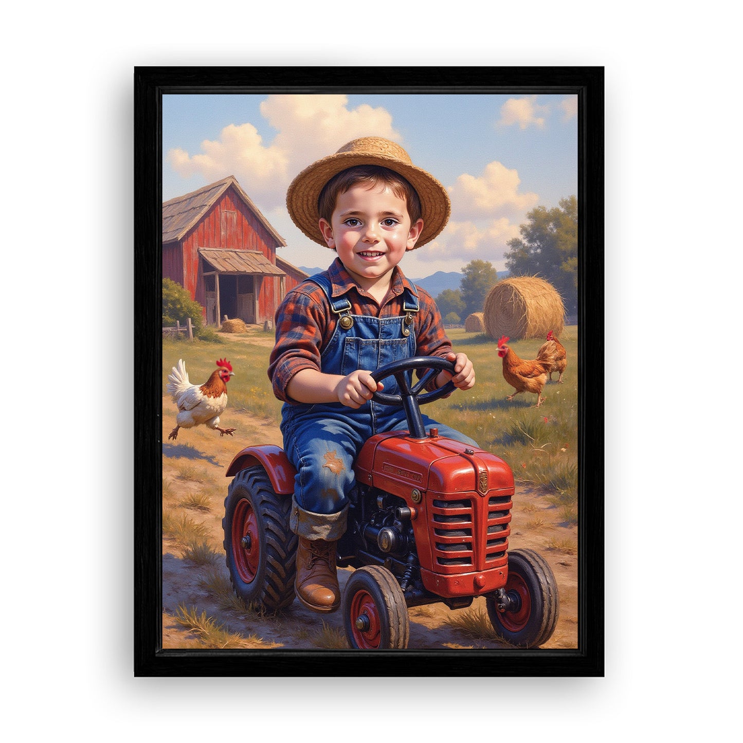 Save 33% When You Add A Frame To Your 18x24 'The Free Farmer' Canvas Now