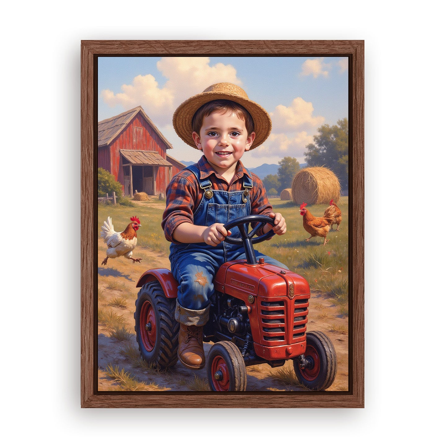 Save 33% When You Add A Frame To Your 18x24 'The Free Farmer' Canvas Now