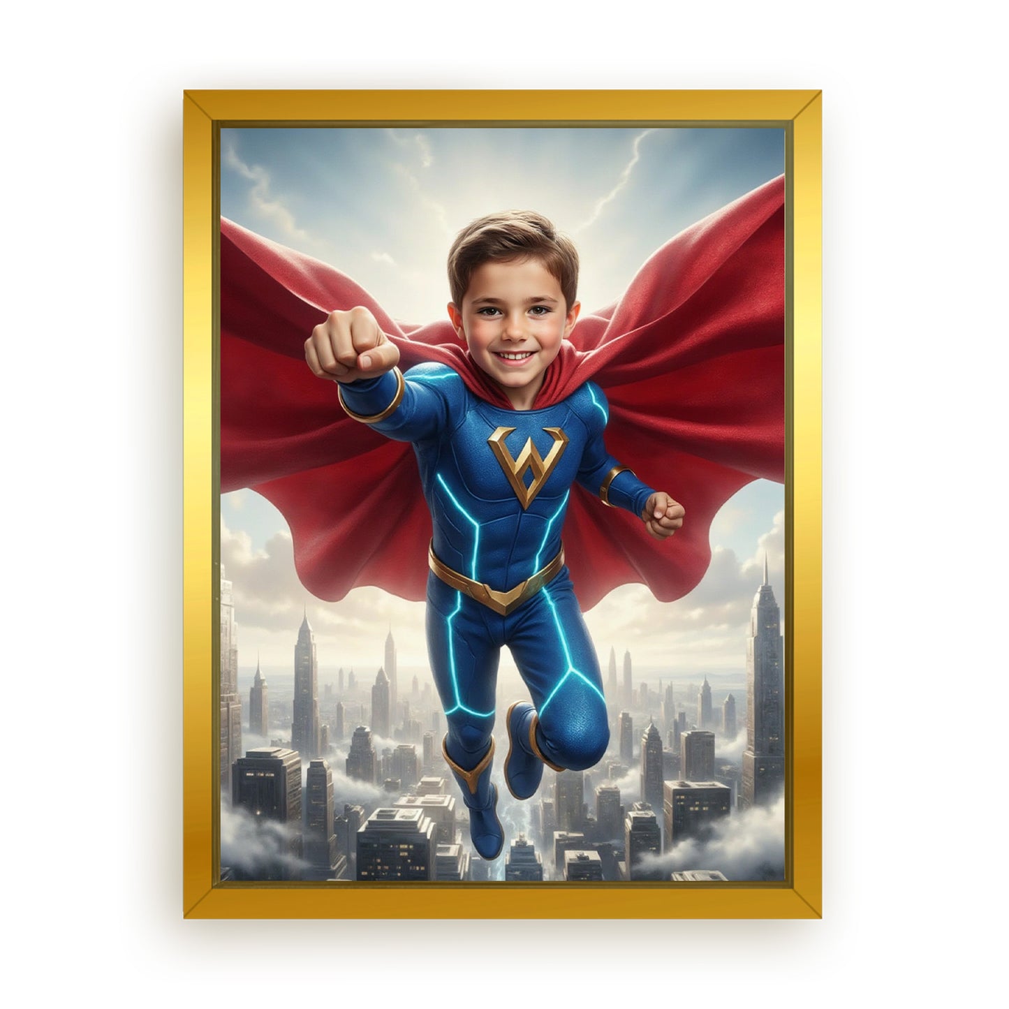 Make Your 12x16 Inches 'The Super Sentinel' Canvas Even More Special, Add a Beautiful Premium Frame & Make It Truly Gift-Ready!