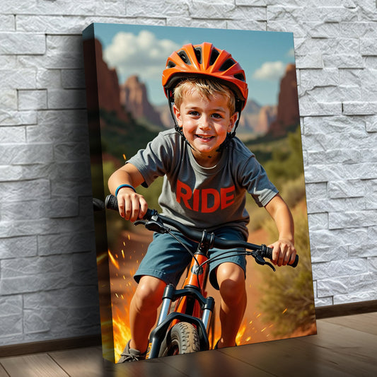 Le cycliste de randonnée