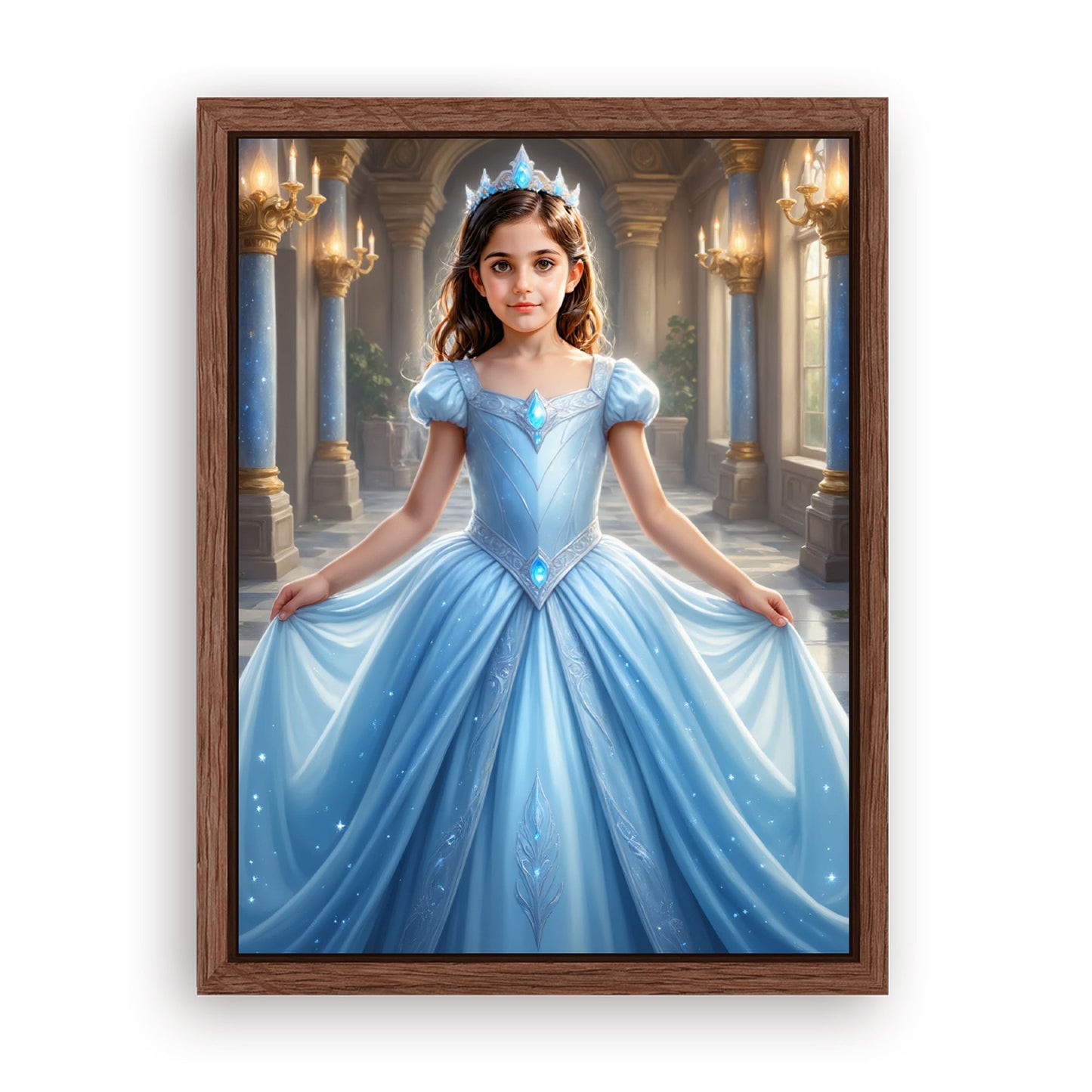 Save 33% When You Add A Frame To Your 18x24 'The Cinderella’s Grand Ballroom' Canvas Now