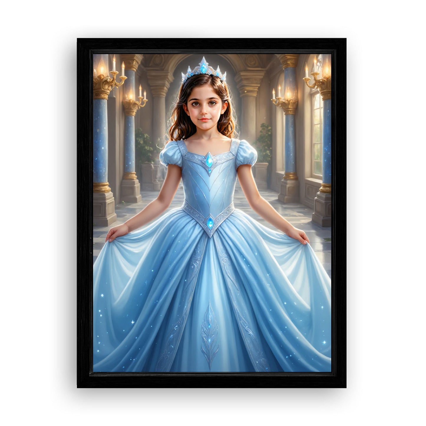 Save 33% When You Add A Frame To Your 18x24 'The Cinderella’s Grand Ballroom' Canvas Now