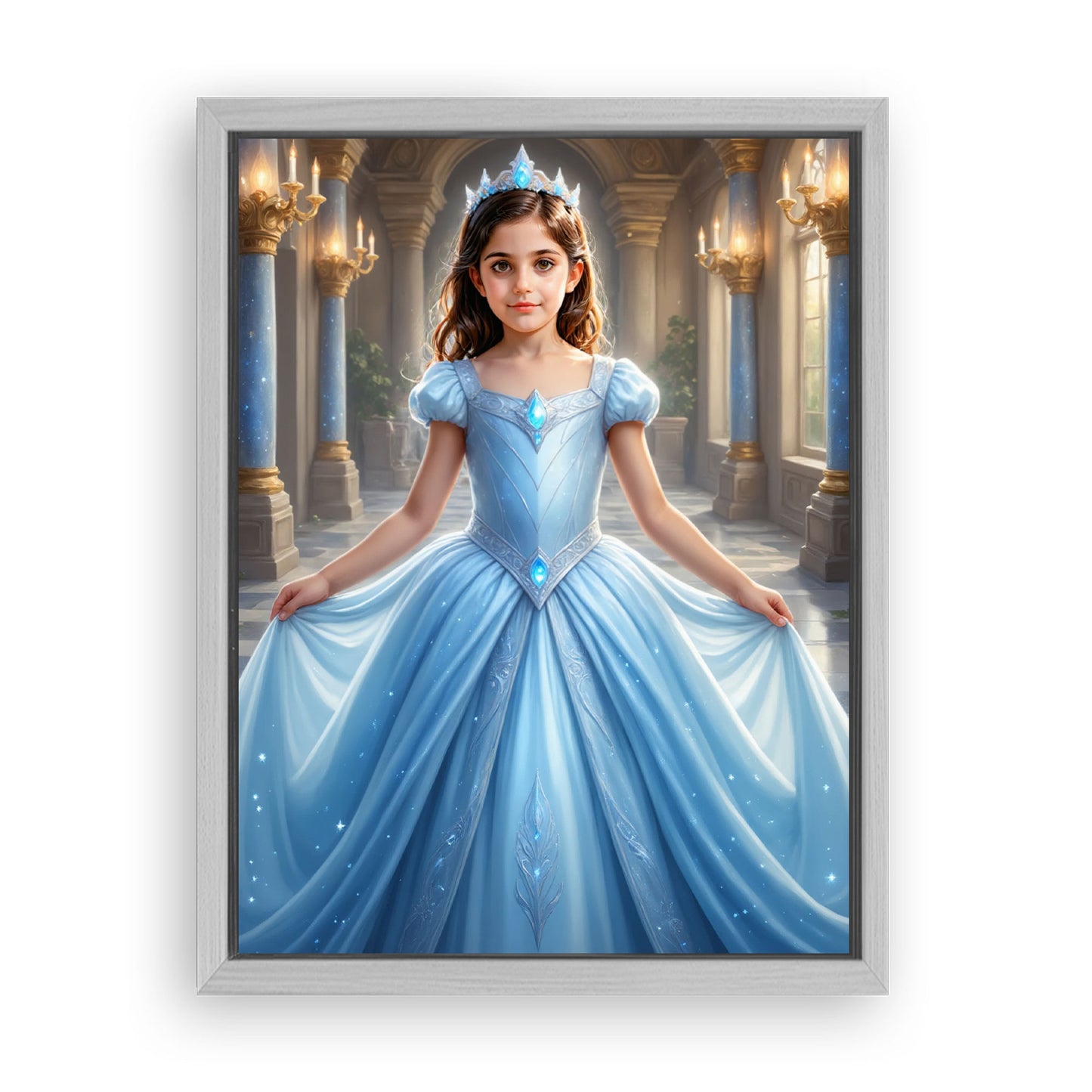 Save 40% When You Add A Frame To Your 12x16 'The Cinderella’s Grand Ballroom' Canvas Now