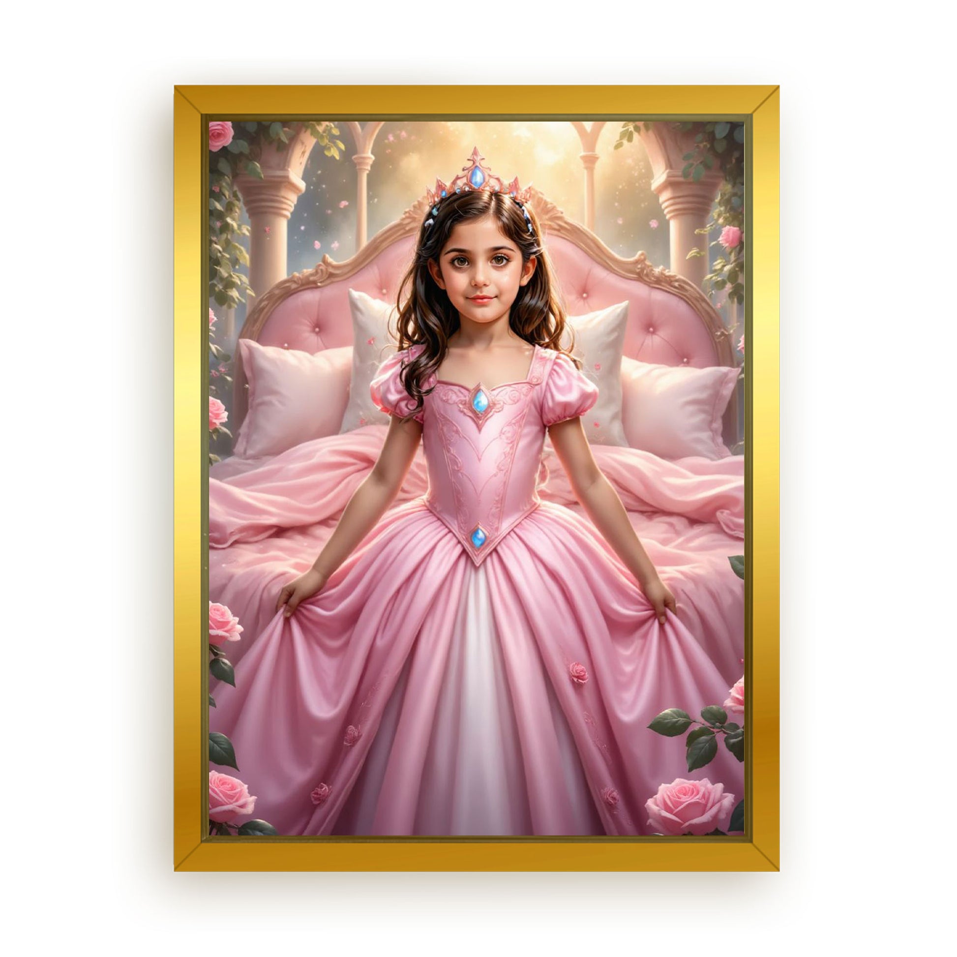 Make Your 12x16 Inches 'The Sleeping Beauty’s Enchanted Slumber ' Canvas Even More Special, Add a Beautiful Premium Frame & Make It Truly Gift-Ready!