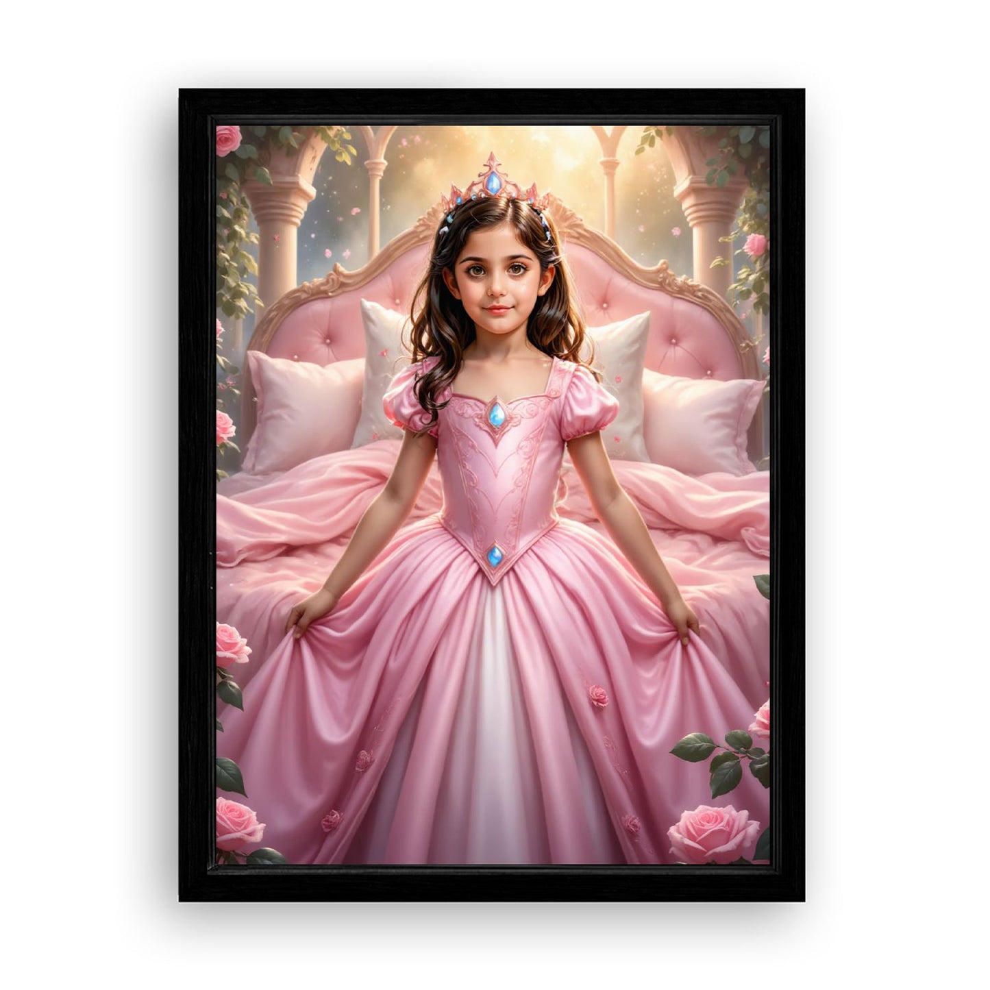 Make Your 12x16 Inches 'The Sleeping Beauty’s Enchanted Slumber ' Canvas Even More Special, Add a Beautiful Premium Frame & Make It Truly Gift-Ready!