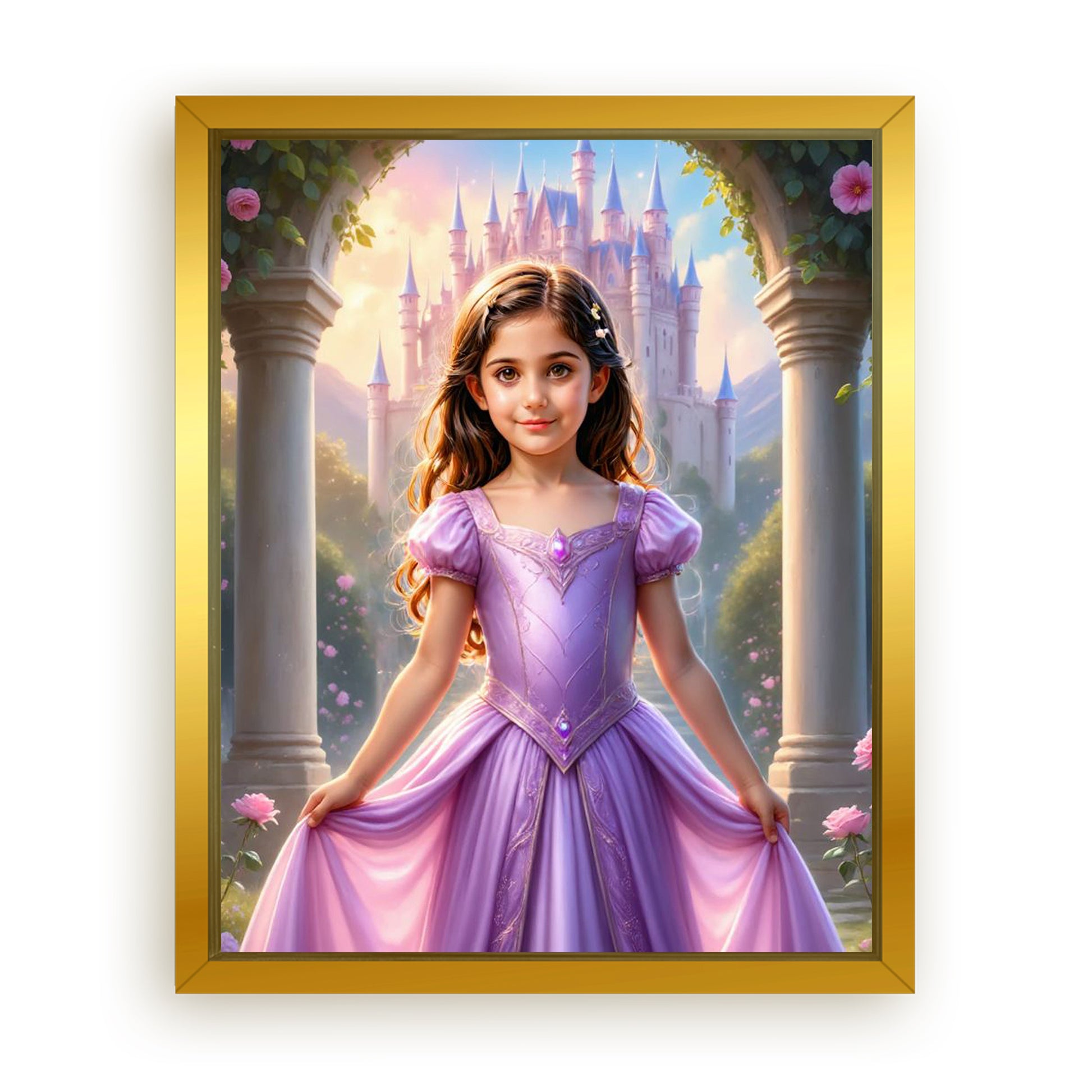 Save 33% When You Add A Frame To Your 16x20 'The Pink Princess’s Tower Retreat' Canvas Now