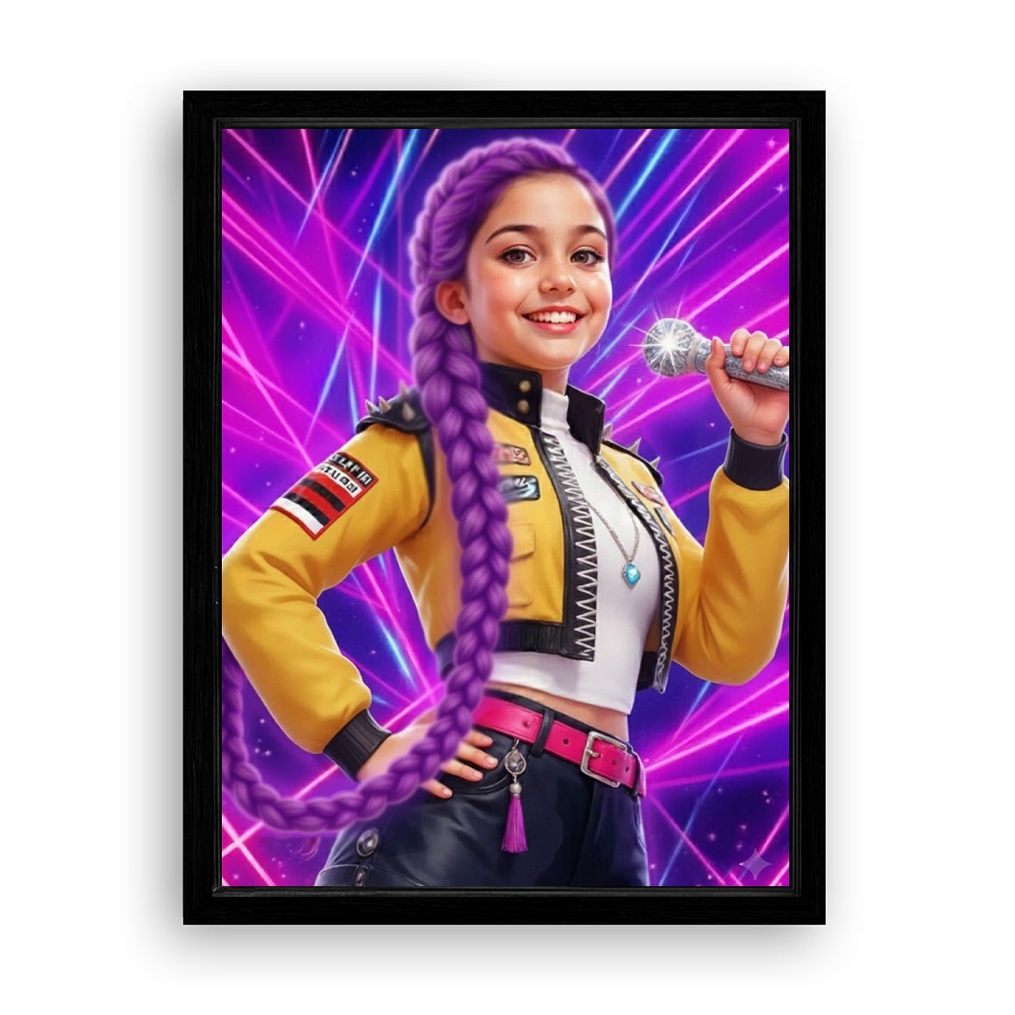 Save 33% When You Add A Frame To Your 18x24 'K-Pop Queen The Magic Beats' Canvas Now