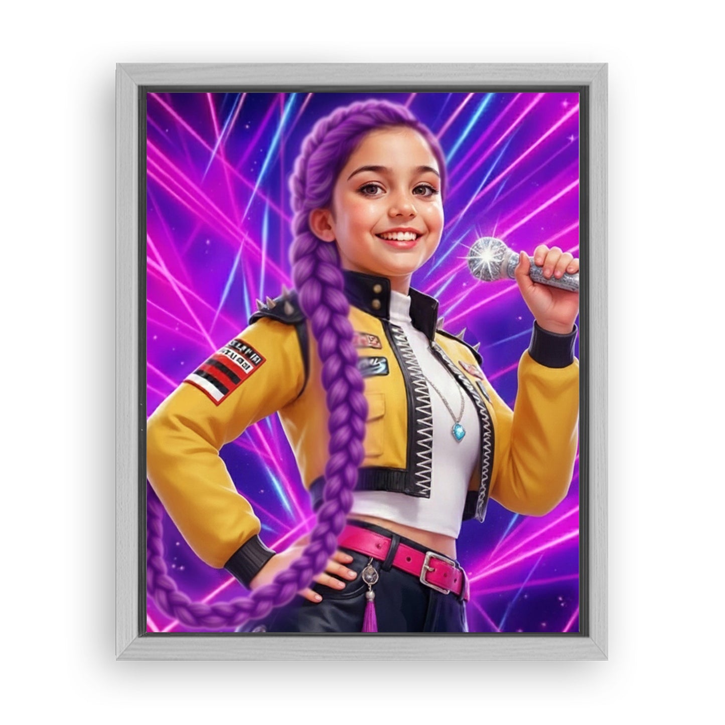 Make Your 10x08 Inches 'K-Pop Queen The Magic Beats' Canvas Even More Special, Add a Beautiful Premium Frame & Make It Truly Gift-Ready!