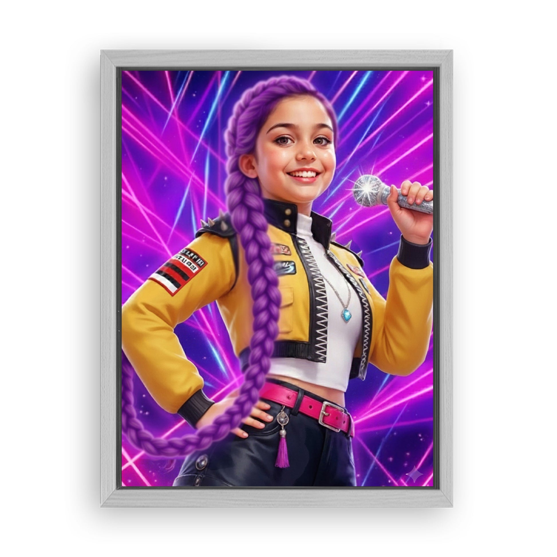 Save 40% When You Add A Frame To Your 12x16 'K-Pop Queen The Magic Beats' Canvas Now