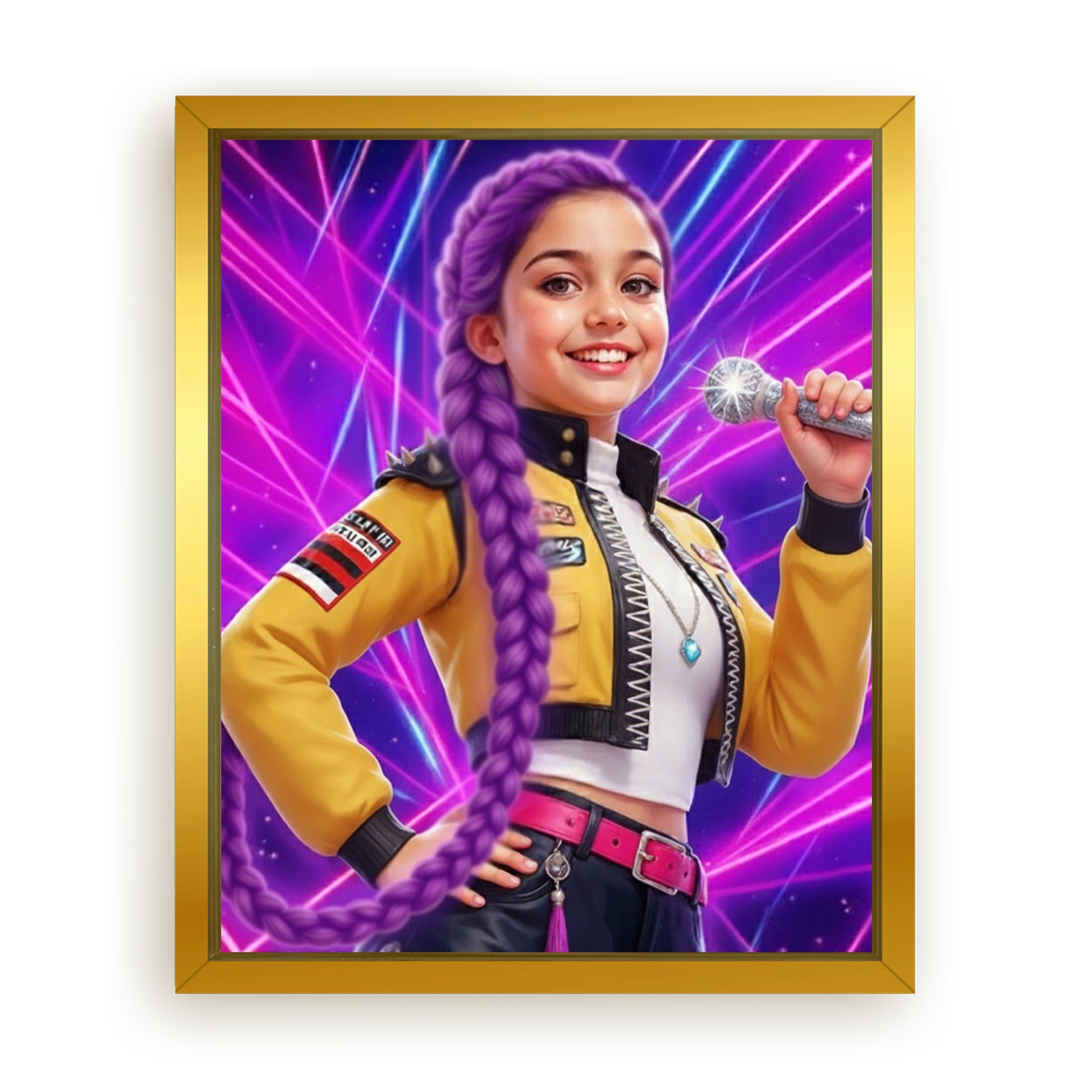 Make Your 10x08 Inches 'K-Pop Queen The Magic Beats' Canvas Even More Special, Add a Beautiful Premium Frame & Make It Truly Gift-Ready!