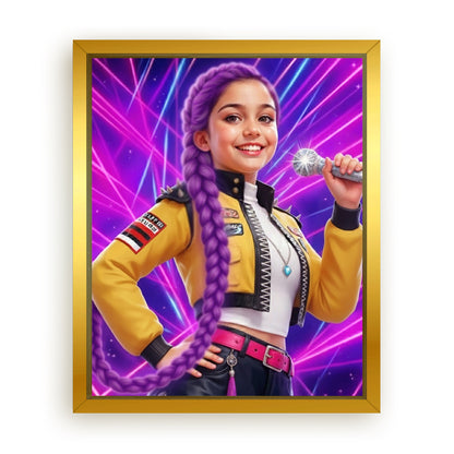 Make Your 10x08 Inches 'K-Pop Queen The Magic Beats' Canvas Even More Special, Add a Beautiful Premium Frame & Make It Truly Gift-Ready!